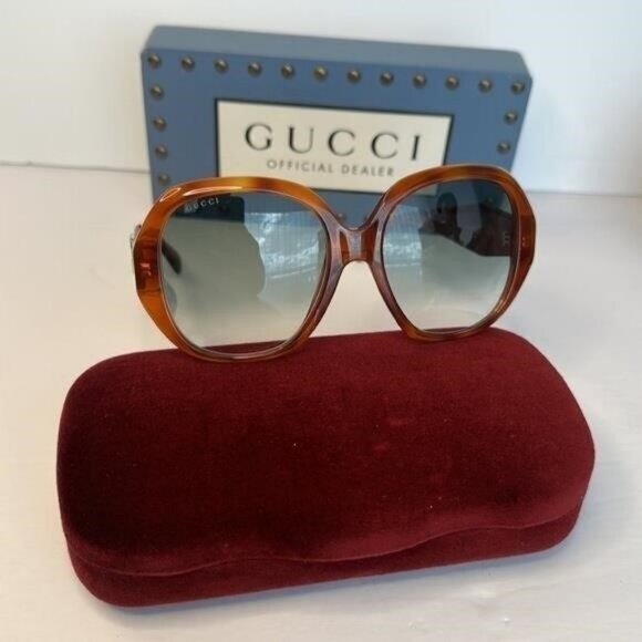 New Authentic GUCCI GG0796S-003\ Oversized Octagonal Sunglasses - Picture 7 of 13
